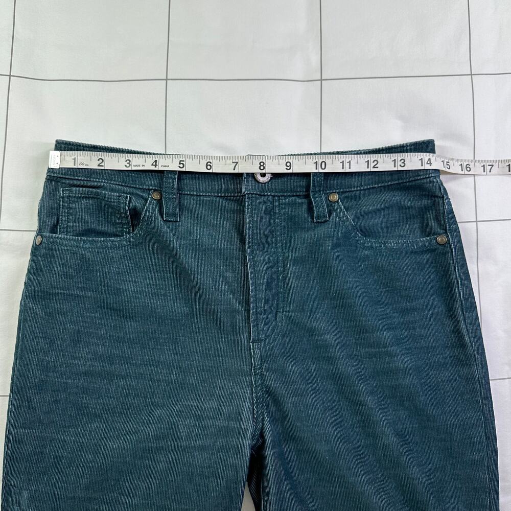 Carve Designs Skyler Pants Womens 6 Green Teal Skinny Corduroy Organic Cotton - Picture 8 of 13